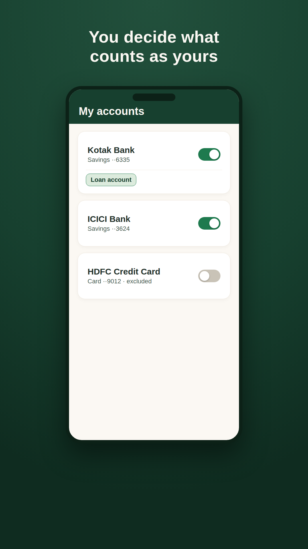 Paisa accounts overview
